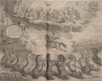 Illustration from A General System of Horsemanship, by William Cavendish, 1658 by English School